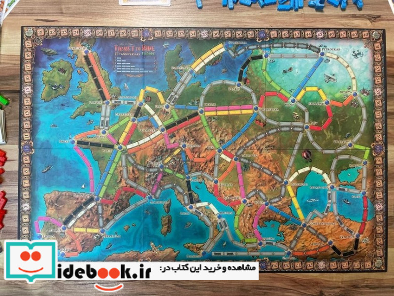 بسته بازی کارتی تیکت تو راید اروپا TICKET TO RIDE EUROPE باجعبه