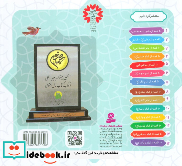 10 قصه از امام رضا همراه با معصومین 10