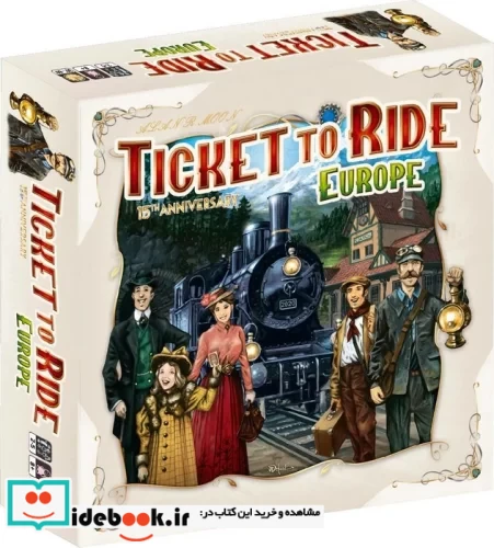 بسته بازی کارتی تیکت تو راید اروپا TICKET TO RIDE EUROPE باجعبه