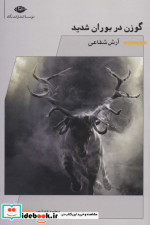 گوزن در بوران شدید