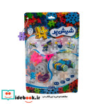 بسته اسباب بازی ساختنی شیش پر کوچولوبسته ی بنفش
