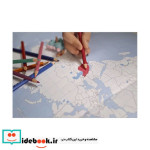 نقشه آموزشی تقسیمات جهان 5070 گنگ رنگ آمیزی