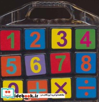 مکعب های رنگین کمان اعداد انگلیسی