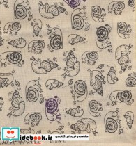 کیف پارچه ای طرح حلزون