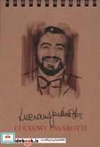 دفتر یادداشت بی خط موسیقی دان طرح لوچانو پاواروتی نشر همیشه