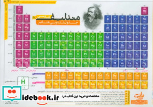 پوستر وایت بردی جدول تناوبی عناصر مندلیف فارسی A5 گلاسه