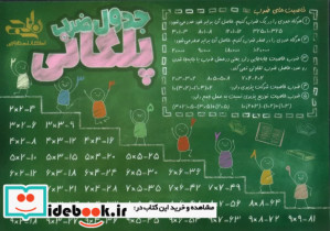 پوستر وایت بردی جدول ضرب پلکانی A4 گلاسه