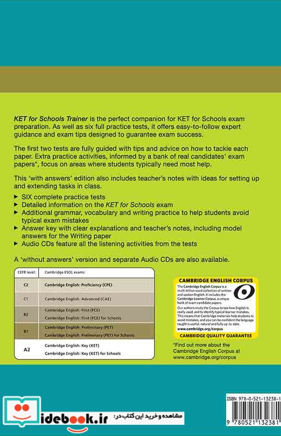 Cambridge English KET For Schools Trainer6Practice Tests CD