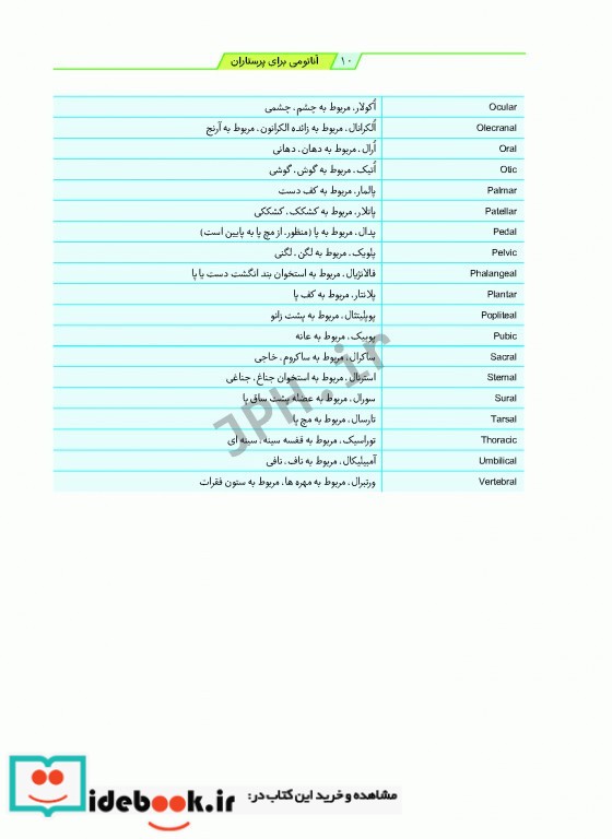 آناتومی برای پرستاران با رویکرد بالینی دکتر گلچینی