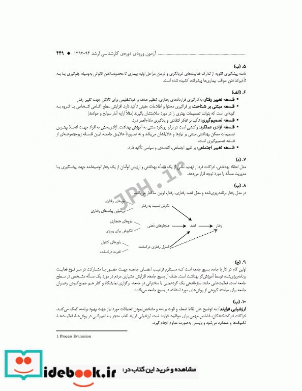 آزمون های کنکور ارشد وزارت بهداشت MSE آموزش بهداشت جلد اول