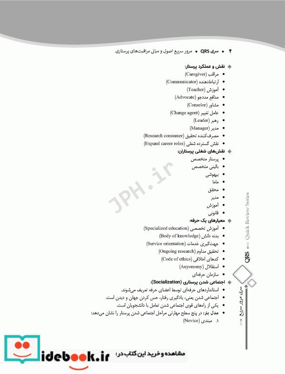 مرور سریع QRS اصول مراقبت های پرستاری