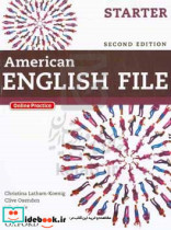 American English file starter student book