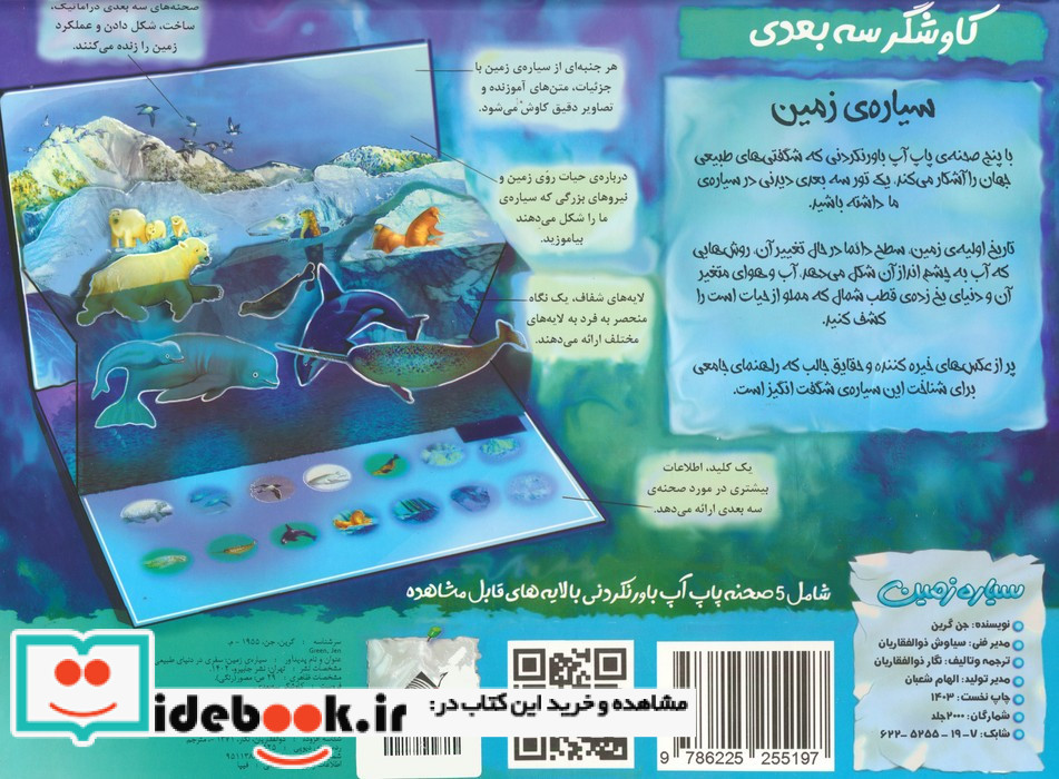 برجسته سه بعدی سیاره زمین