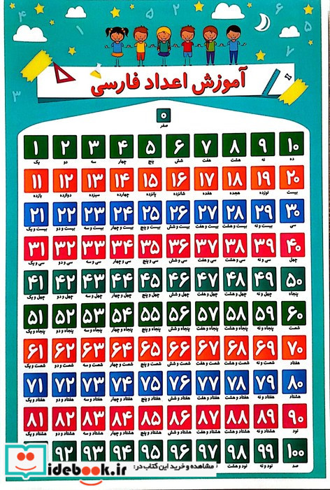 آموزش اعداد فارسی نشر اندیشه کهن