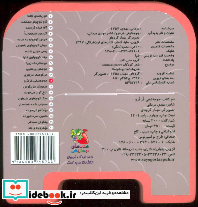 چشمی فومی جوجه تیغی غرغرو12