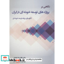 نگاهی بر پروژه های توسعه خوشه ای در ایران