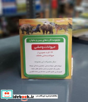 بازی کارت ببین و بخوان حیوانات وحشی کسری تویز