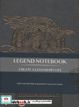 دفتر یادداشت خط دار LEGEND خاکستری