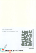 دفتر یادداشت بی خط MD NOTEBOOK طرح YOU MAKE ME SMILEکد 837
