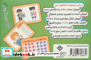 فلش کارت اعداد 36 کارت آموزشی دورو برف - تصویر 2